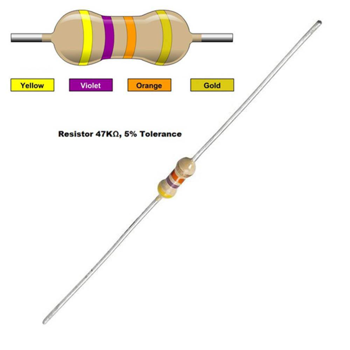 47k Ohm Resistor - (Pack of 10)