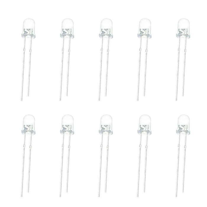 3mm White LED (Pack of 10)