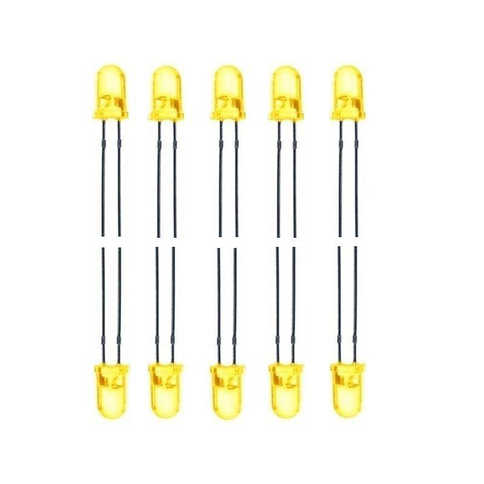 3 mm Yellow LED (Pack of 10)