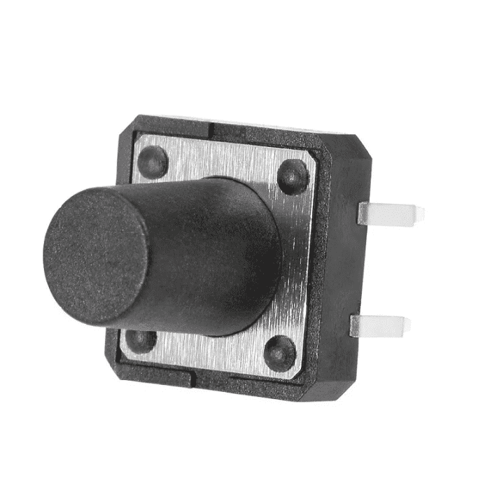 4-Pins DIP Momentary Square Tactile Push Button Switch 5 Pieces - 12x12x12mm