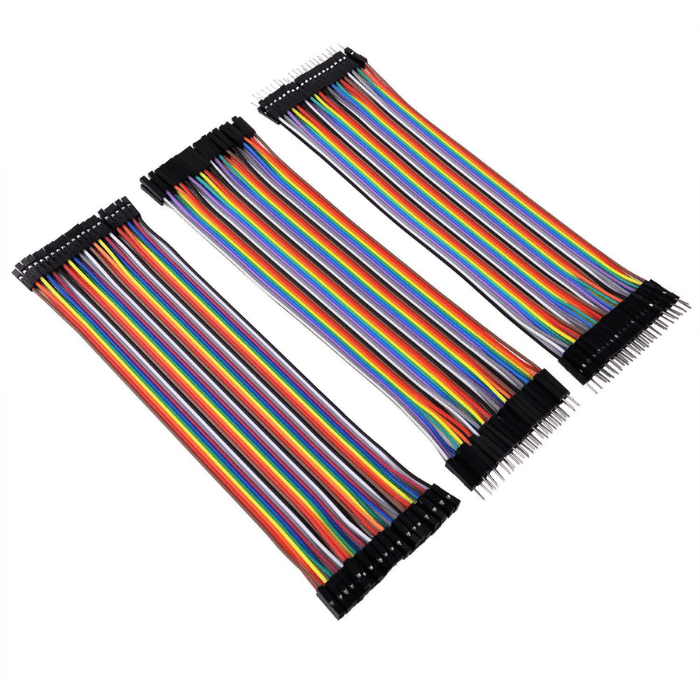 Jumper Wire Set - M2M, M2F, F2F (40 pcs each)