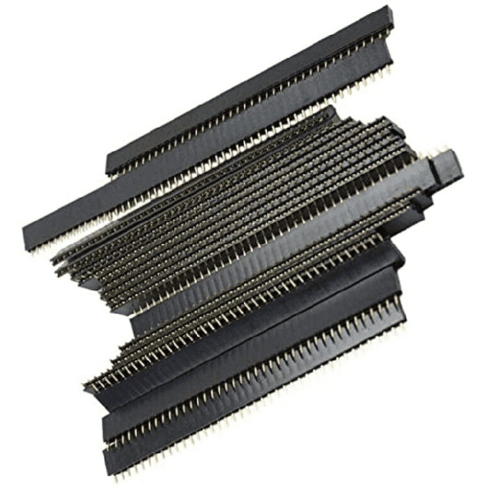 40x1 Pin 2.54mm Straight Female Pin Berg Strip (Pack of 50)