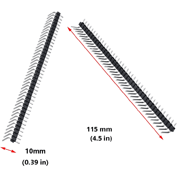 40x1 Male Berg Strip (90 Degree)
