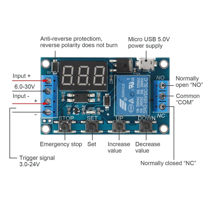 DC 6V To 30V One Way Relay Module