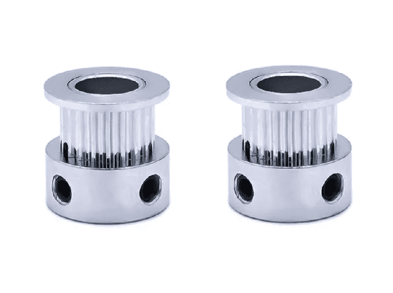 Aluminum GT2 Timing Pulley 20 Tooth 8mm Bore For 6.35mm Belt 2Pcs