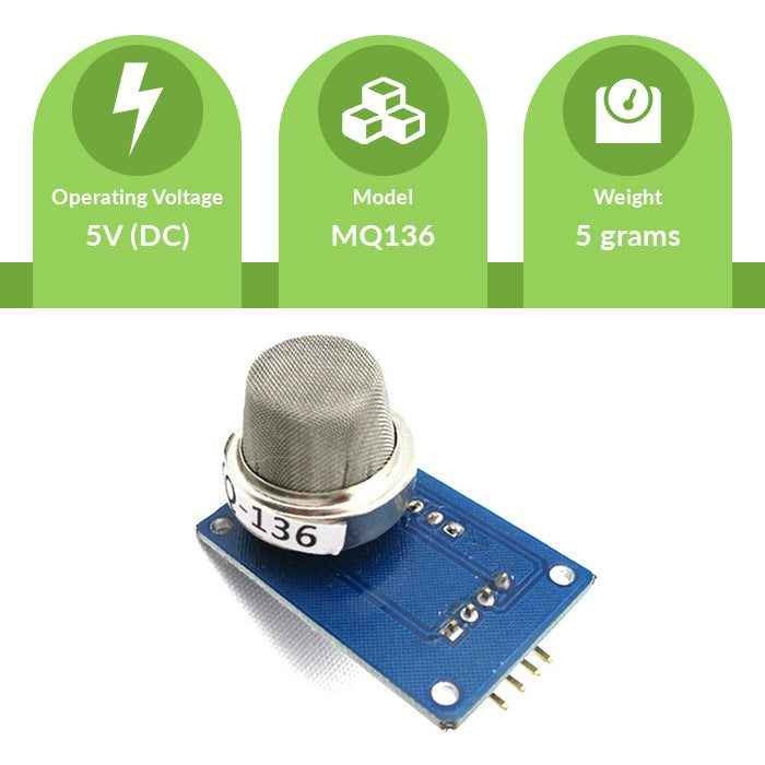 MQ-136 Hydrogen Sulfide Gas Sensor