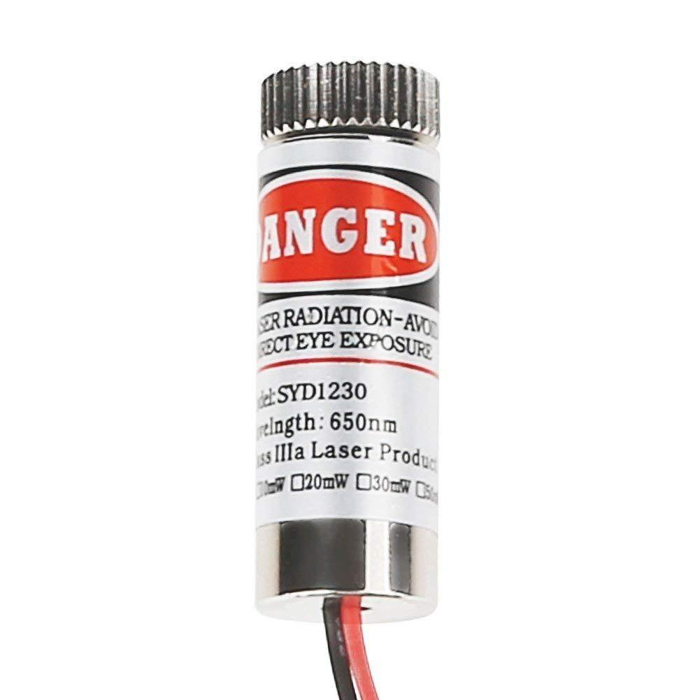SYD1230 12mm 650nm 5mW Red Point Laser Module
