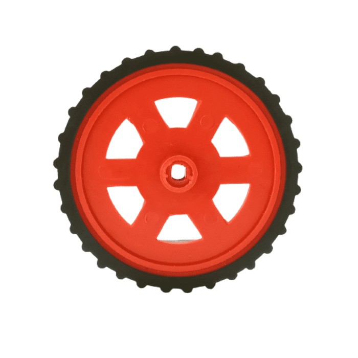Red BO Motor Wheel - Set of 4 | Robotics Science Project