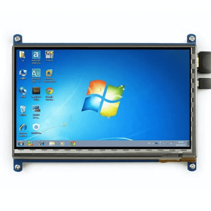 7 inch LCD Capacitive Touch Panel with HDMI and USB Cable