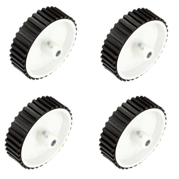 7 X 2 Cm Gear Motor Robot Wheel, Tyres for 6 mm Shaft Geared Dc Motor - 4 Pieces Robotics Science Project