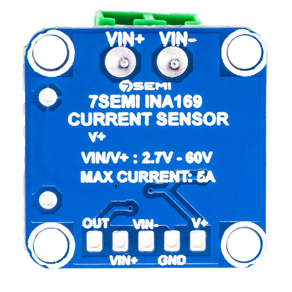 7Semi 5A Analog INA169 DC Current Sensor Breakout