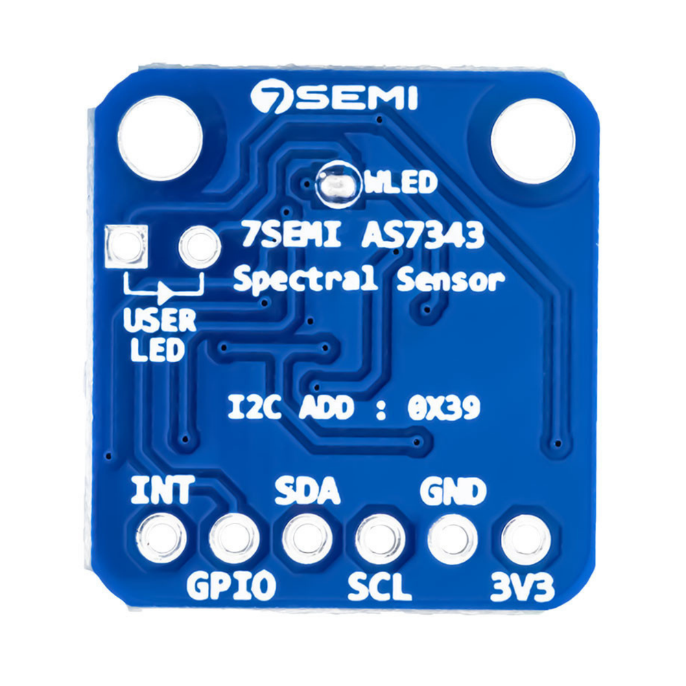 7Semi AS7343 14-Ch Spectral Sensor Module