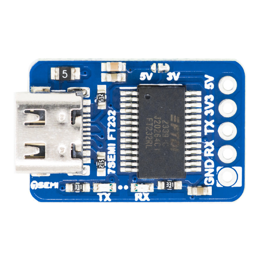 7Semi Compact FT232 USB-C UART (TTL) Communication Module