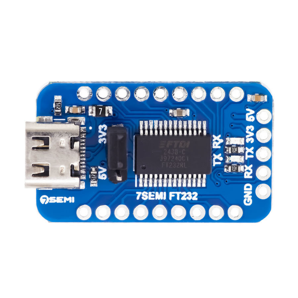 7Semi FT232 USB-C To UART TTL Communication Module