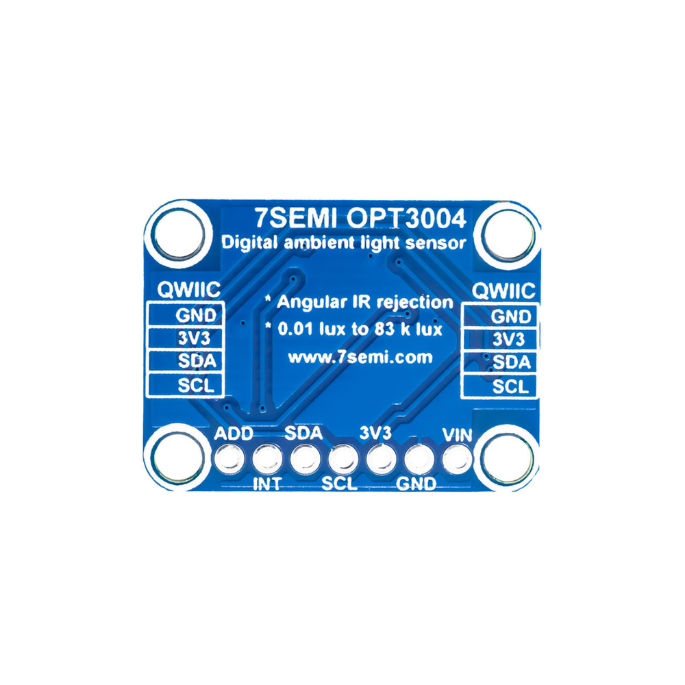 7Semi OPT3004 Digital Ambient Light Sensor Breakout with I2C STEMMA QT / Qwiic