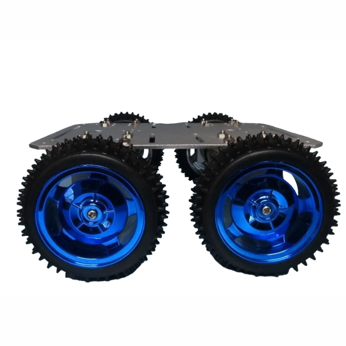 85MM Rubber Large Robot Smart Car Wheel Blue Color