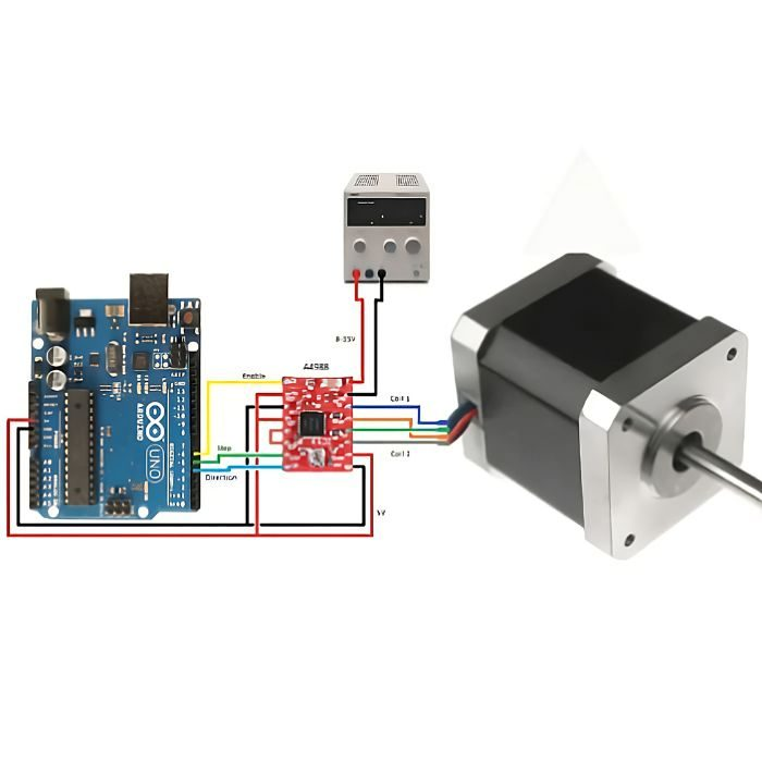 A4988 Stepper Motor Driver Module with Heat Sink For 3D Printer (Red)