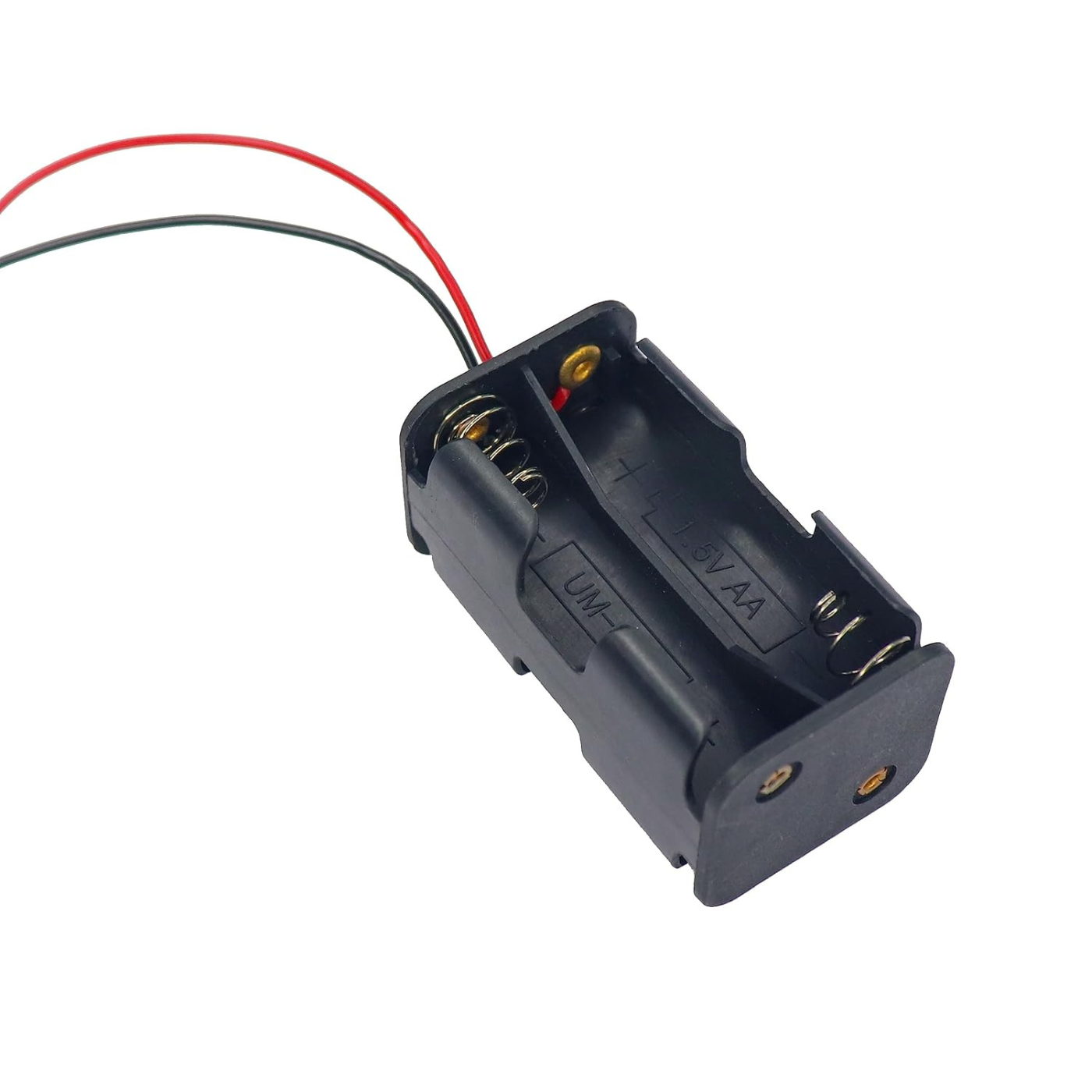 AA 4-Cell Battery Holder – Hard Plastic 6V Battery Case with Wire Leads