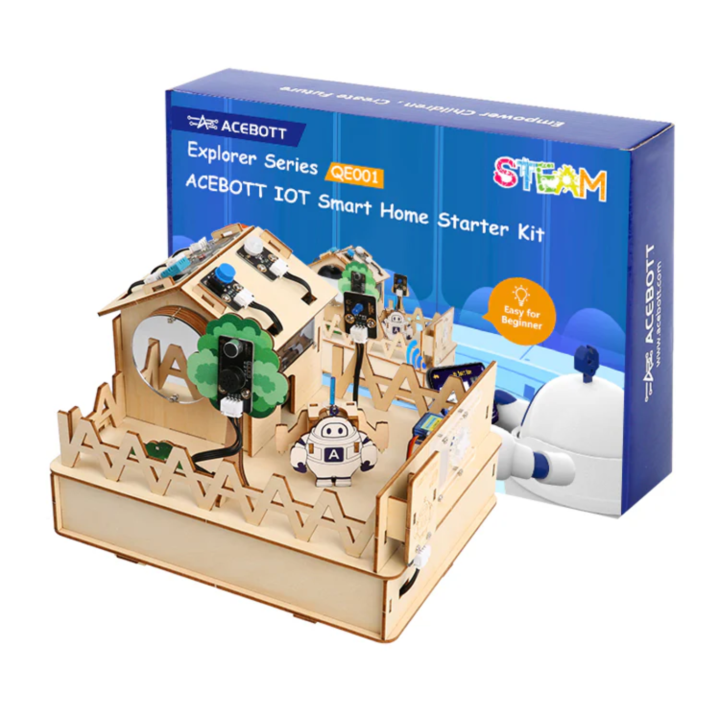 ACEBOTT ESP32 Smart Home IoT Starter Kit with ArduinoIDE/ACECode(Scratch)