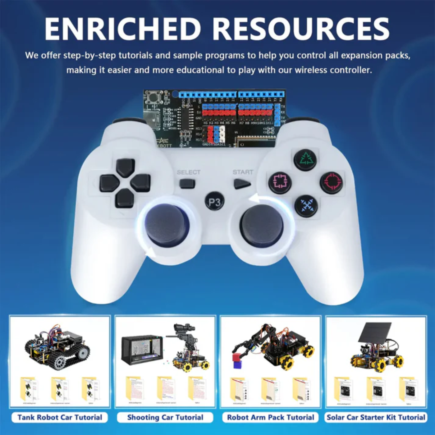 ACEBOTT Wireless Controller for Robot Car kit with Bluetooth Controller Expansion Pack