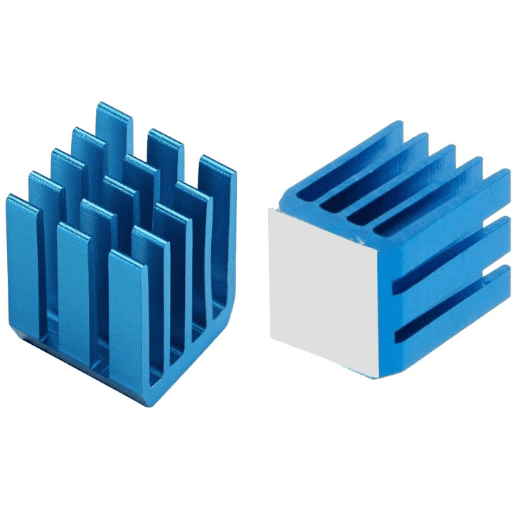 Aluminum Cooling Heat Sink Chip RAM Radiator Heatsink Cooler | Reprap StepStick Heat Sink- Blue (9x9x12mm)