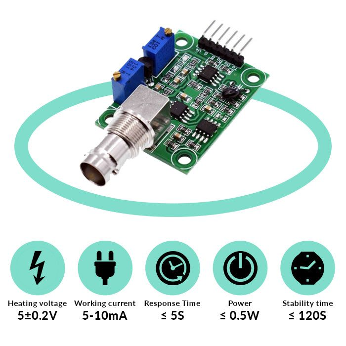 Analog pH Sensor Electrode with Amplifier Circuit