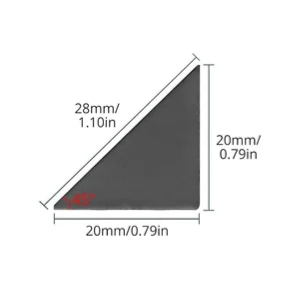 Angle Bracket L Joint Black