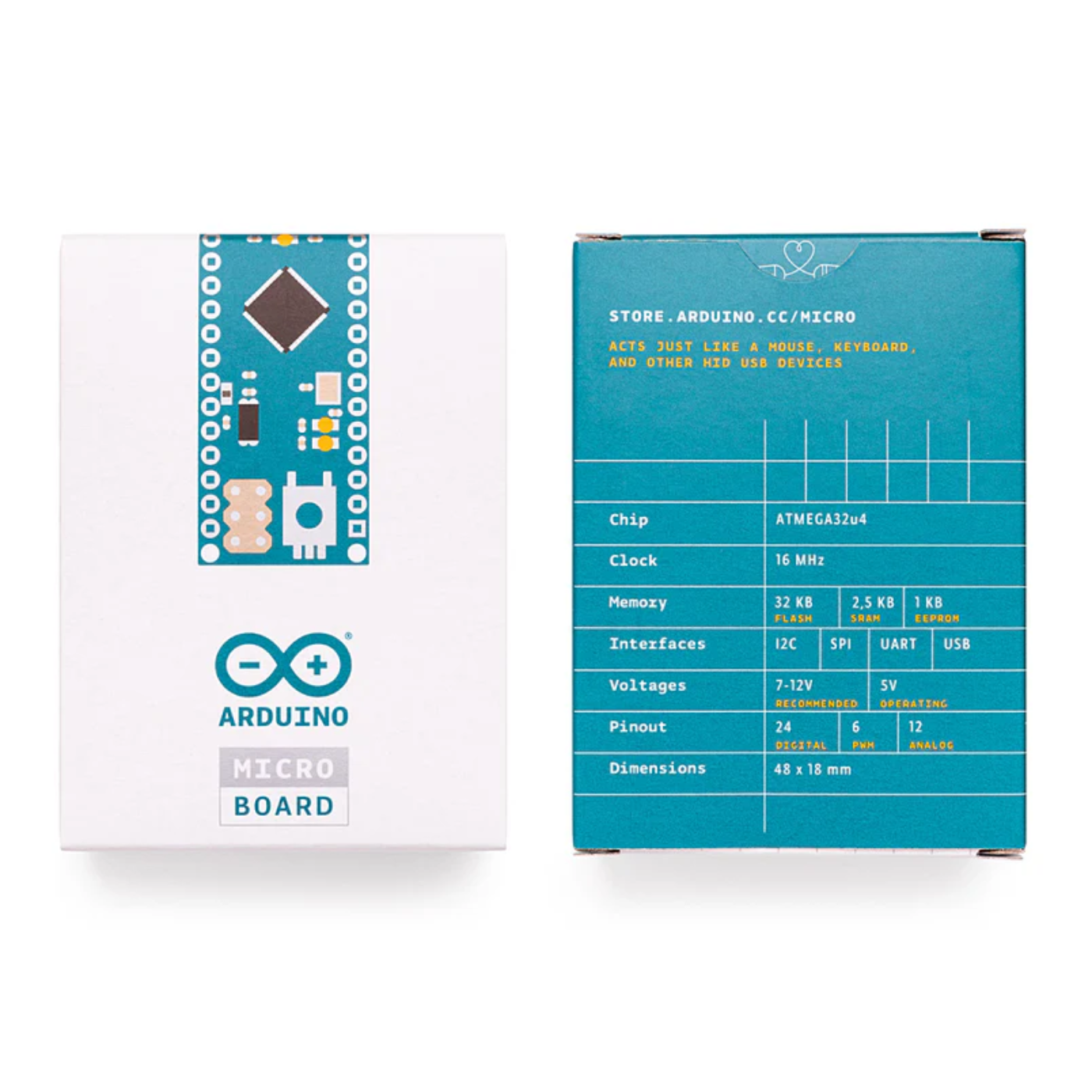 Arduino Micro with Headers A000053