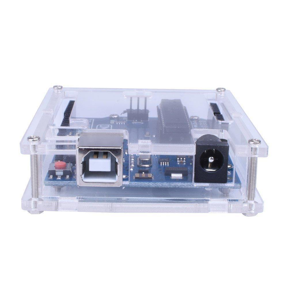 Arduino UNO R3 board Transparent Acrylic Case compatible