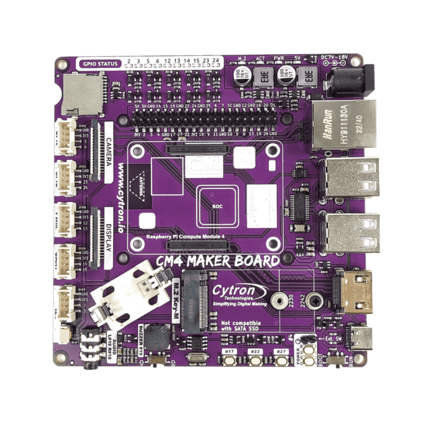 Cytron CM4 Maker Board for Raspberry Pi