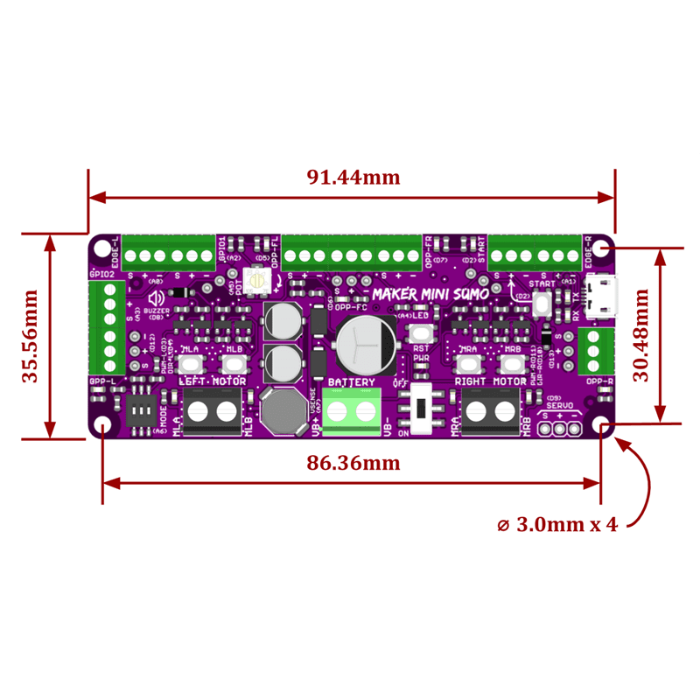 Cytron Maker Mini Sumo Development Board for Robot