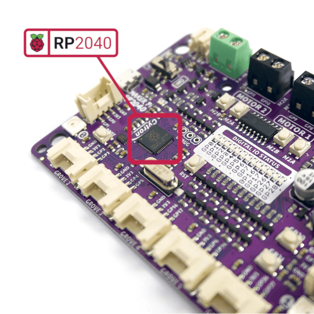 Cytron Maker Pi RP2040 – Robotics Controller Board with Raspberry Pi