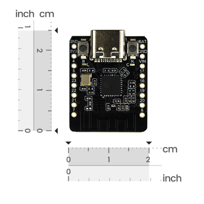 DFRobot Beetle ESP32 C6 Mini Development Board for Wireless Smart Wearable Device - Supports BLE & Battery Charging