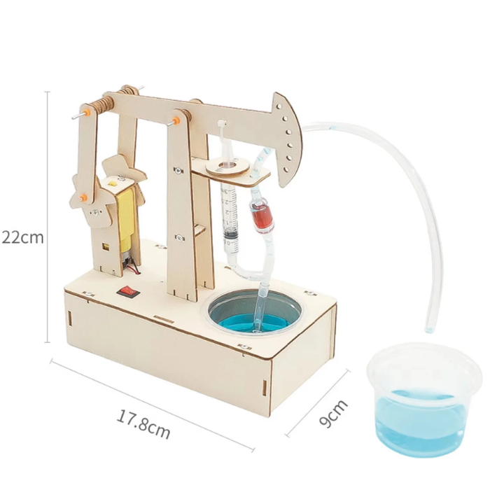 DIY Wooden Oil Pump Educational Stem Kit Toy