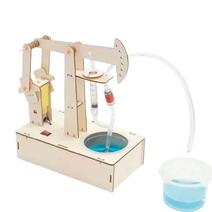 DIY Wooden Oil Pump Educational Stem Kit Toy