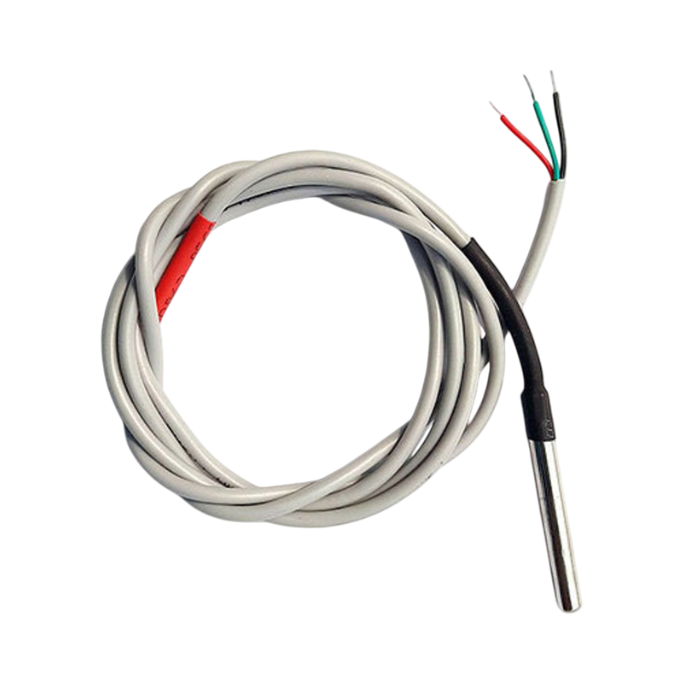 DS18B20 Waterproof Temperature Sensor Probe 1m Range -7Semi