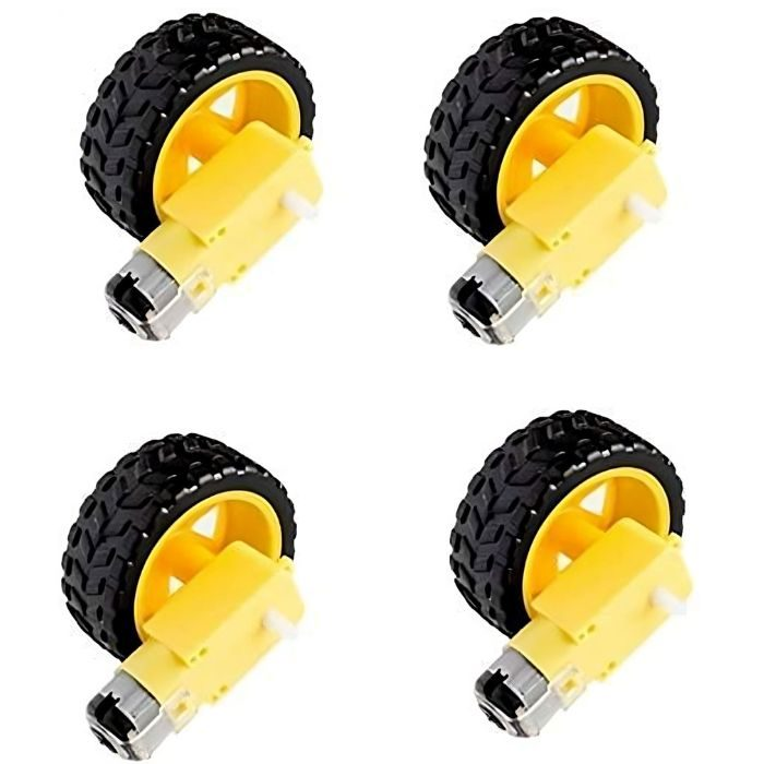 Dual Shaft BO Motor with Wheel (4pcs)