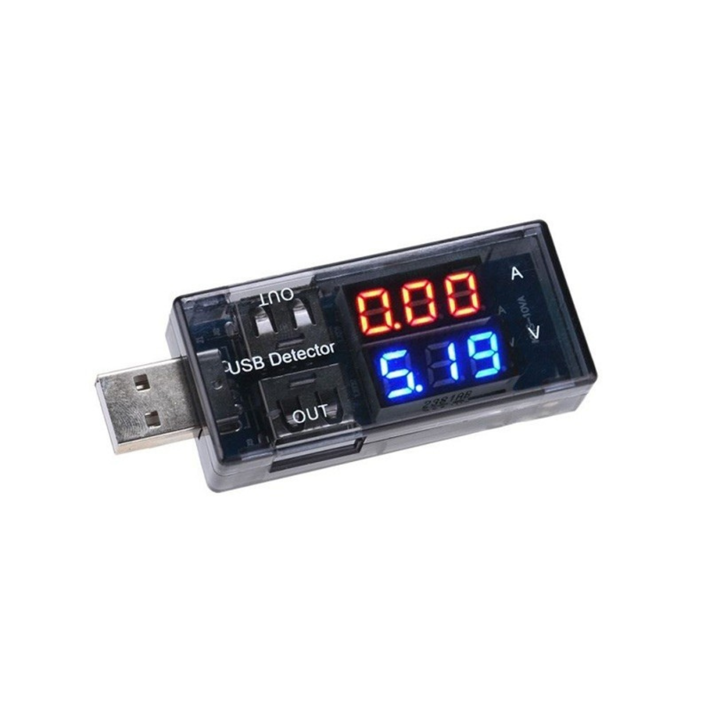 Dual USB Current Voltage Ammeter Tester