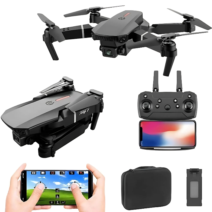 E99 PRO Foldable Drone with WiFi FPV HD Camera