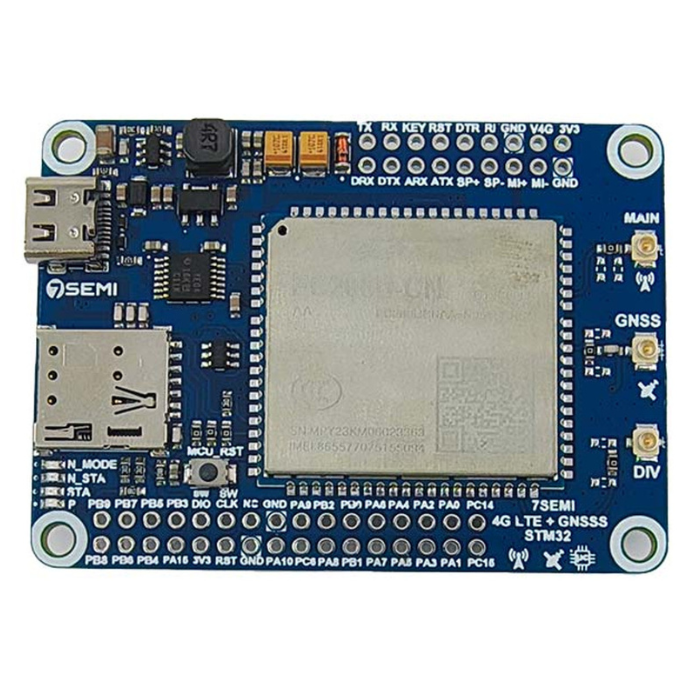 EC200U 4G LTE GNSS IoT Smart Modem with In-Built STM32 MCU - 7Semi