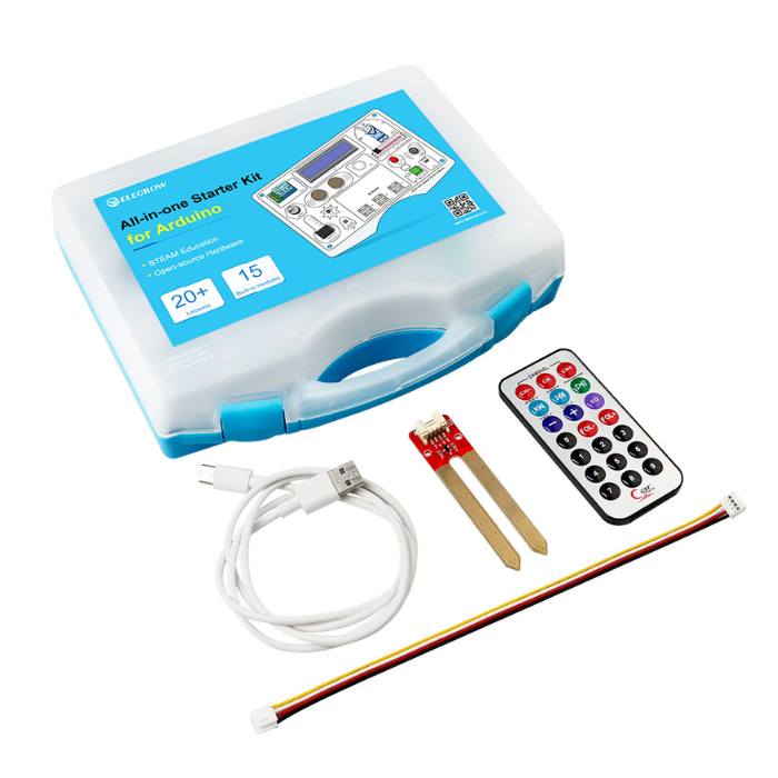 Elecrow All-in-One Starter Kit for Arduino with 15 Sensors and 21 Lessons