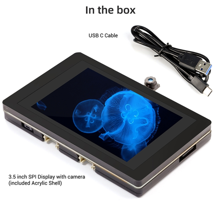 ELECROW ESP32 Terminal- 3.5 inch 480×320 SPI TFT capacitive touch display with OV2640 camera