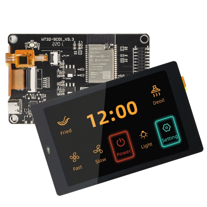 ELECROW ESP32 WT32-SC01 Development Board with 3.5in 320×480 Multi-Touch capactive Screen, Bluetooth & WiFi