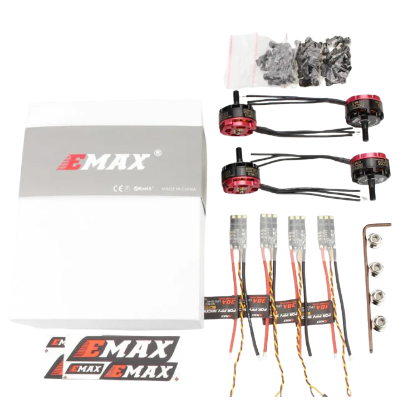 EMAX RS2205 2-4S Race Spec 2600KV Brushless Motor Kit