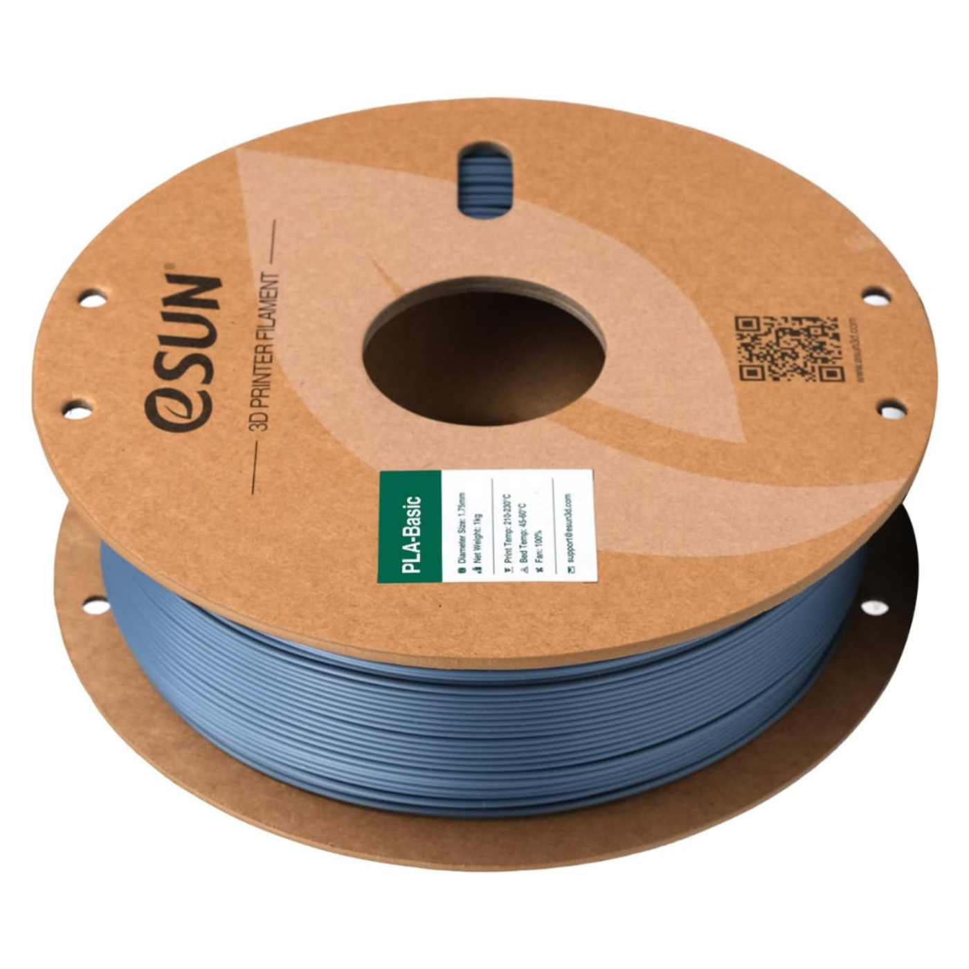 eSun 1.75mm PLA-Basic Grey Color 3D Printing Filament 1kg