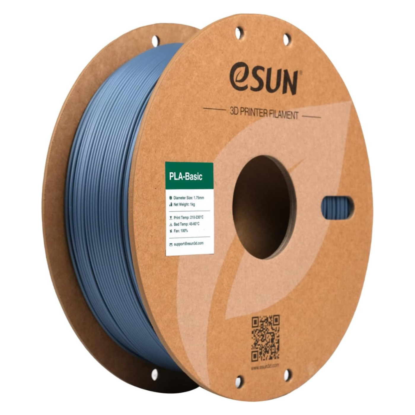 eSun 1.75mm PLA-Basic Grey Color 3D Printing Filament 1kg