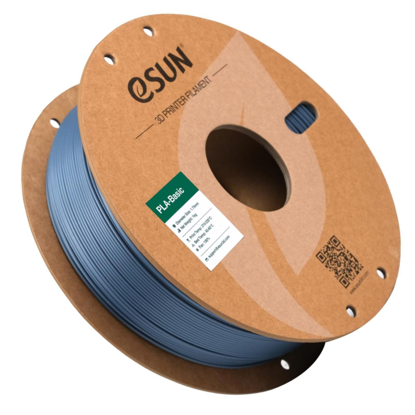 eSun 1.75mm PLA-Basic Grey Color 3D Printing Filament 1kg