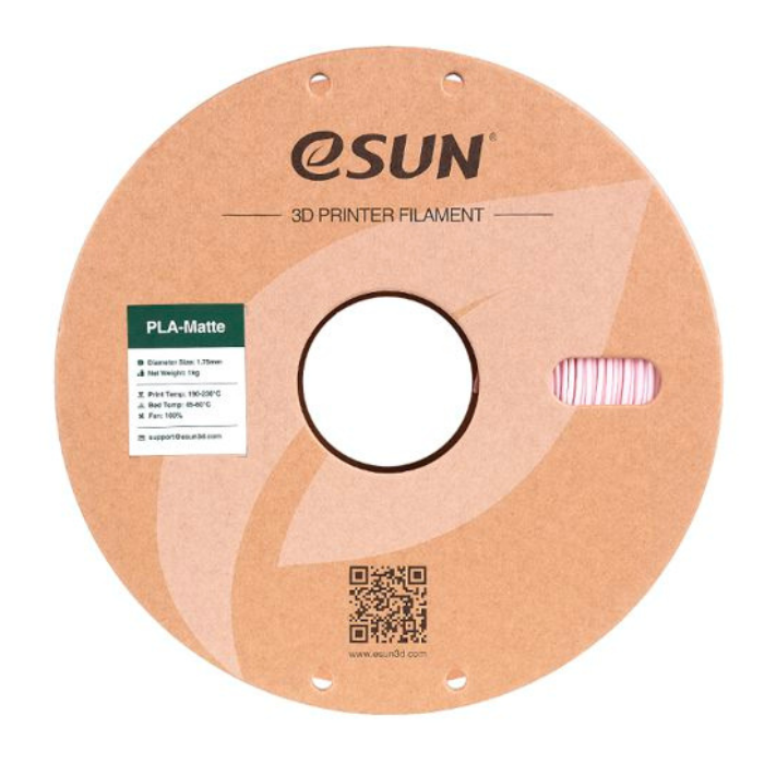 eSun 1.75mm PLA-Matte Filament 1kg Peach Pink Color