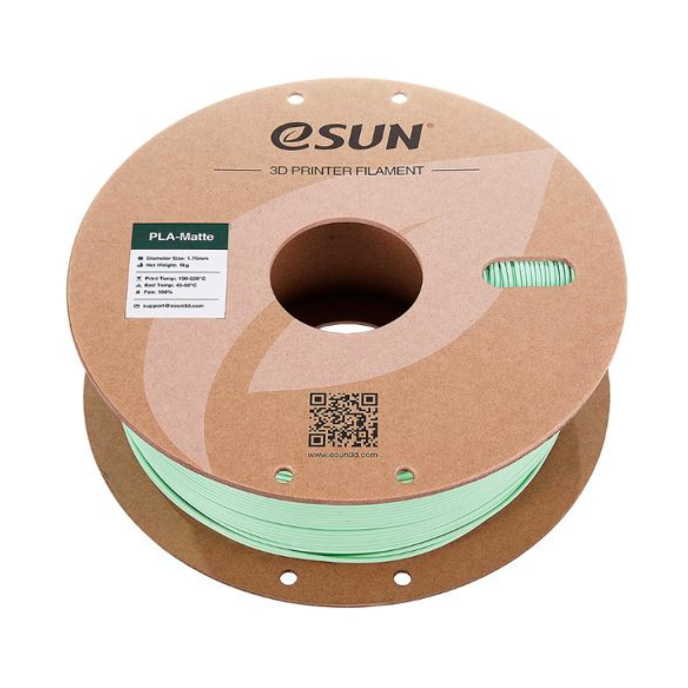 eSun 1.75mm PLA-Matte Filament 1kg Roll Mint Green