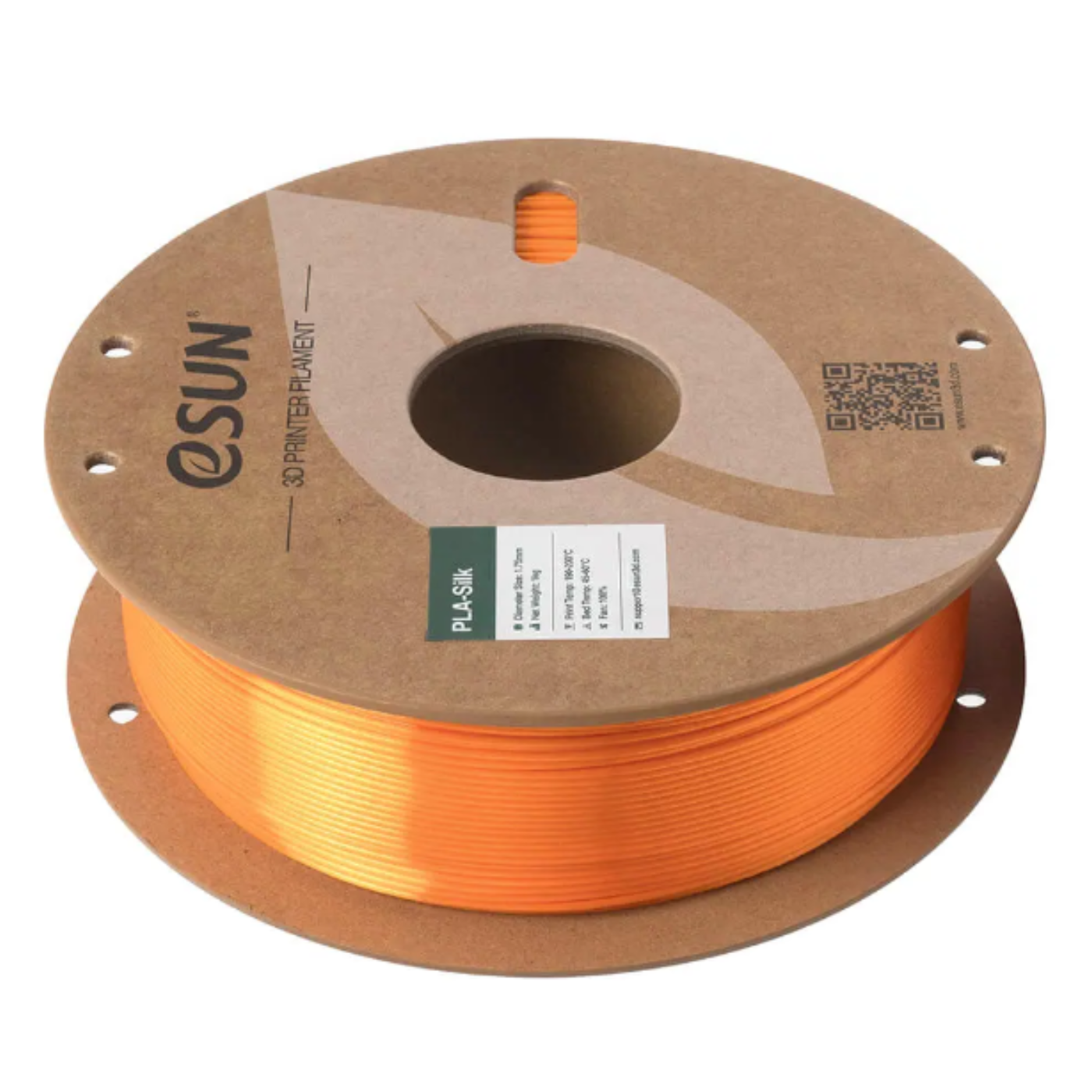 eSun 1.75mm PLA-Silk Filament 1kg Paper Roll Orange